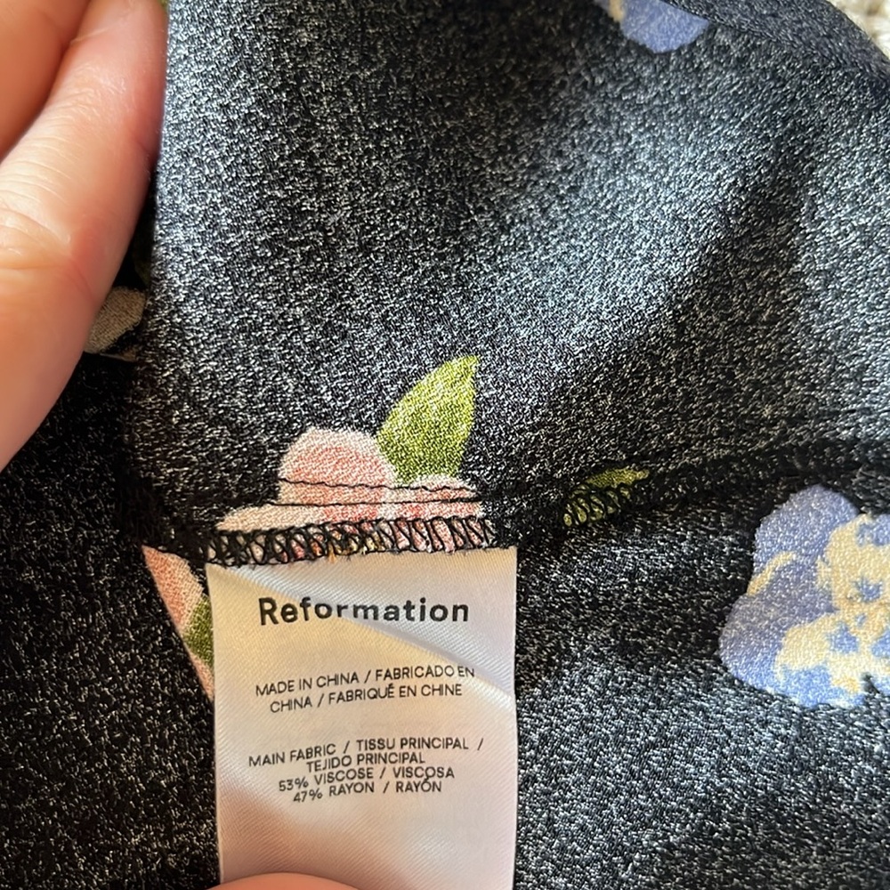 Reformation Will Mini Dress in Night Bloom - Picture 7 of 11